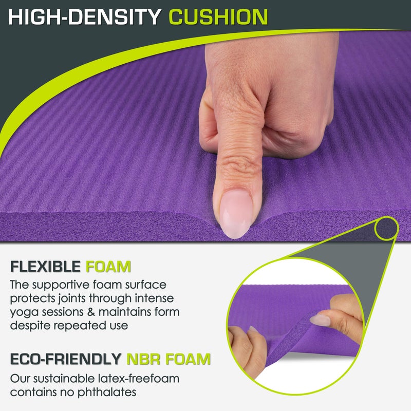 Prosource Fit ProsourceFit Extra Thick Yoga Knee Pad and Elbow Cushion 15mm (5/8â€) Fits Standard Mats for Pain Free Joints in Yoga, Pilates, Floor Workouts - Image 3